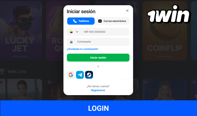 Cómo iniciar sesión en una cuenta de 1win